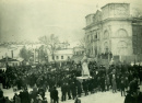 Митинг на площади перед Домом Культуры (в наст. время здание церкви Иоанна Предтечи)